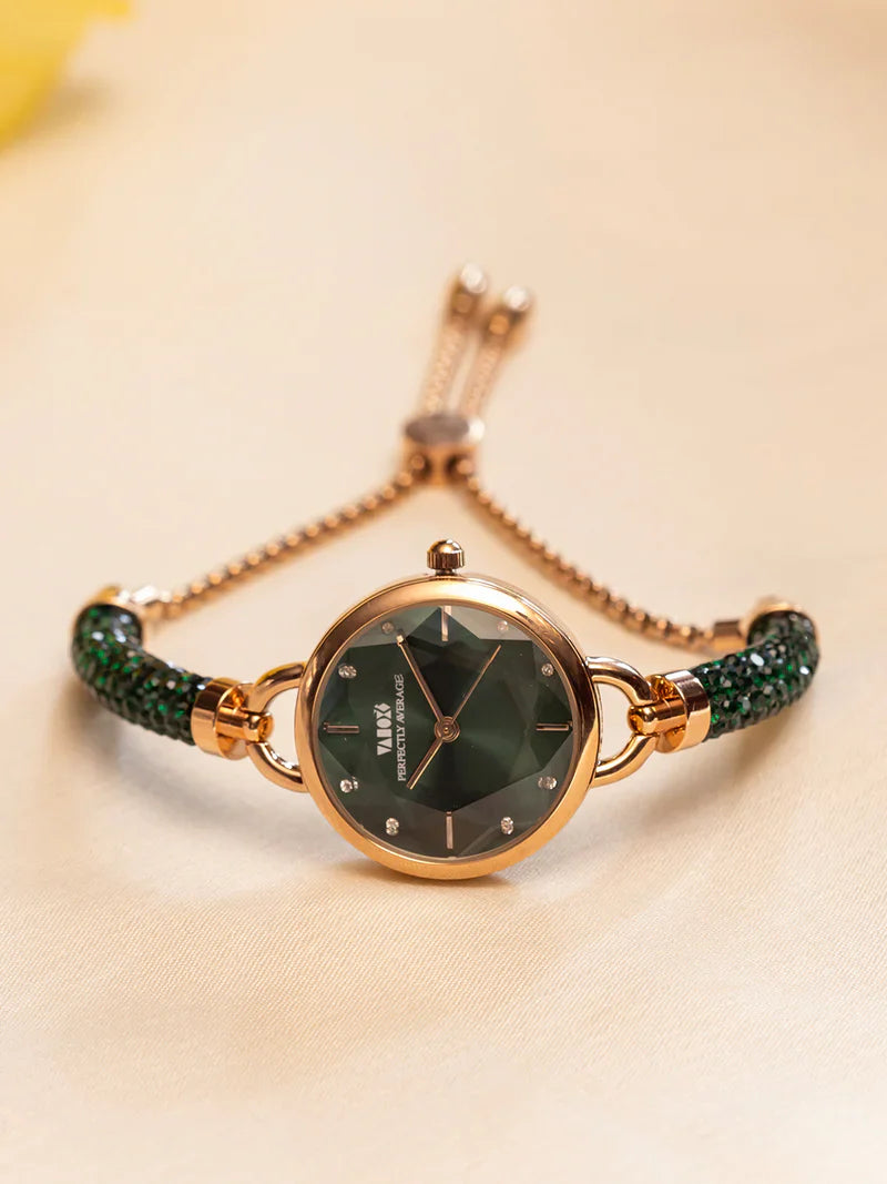 Crystal Slider Watch White