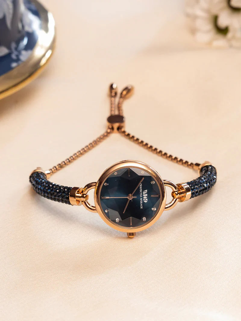 Crystal Slider Watch White