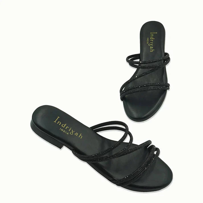 Gilded Muse Flat Sandals (Man-Made)
