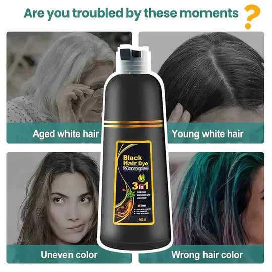 3 IN 1 BLACK HAIR SHAMPOO (Buy 1 Get 1 Free)