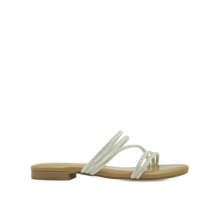 Gilded Muse Flat Sandals (Man-Made)