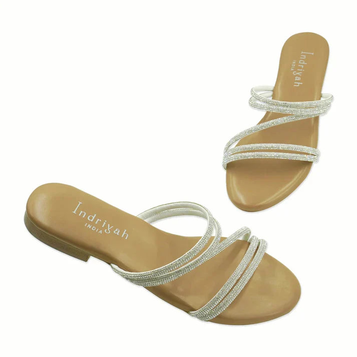Gilded Muse Flat Sandals (Man-Made)