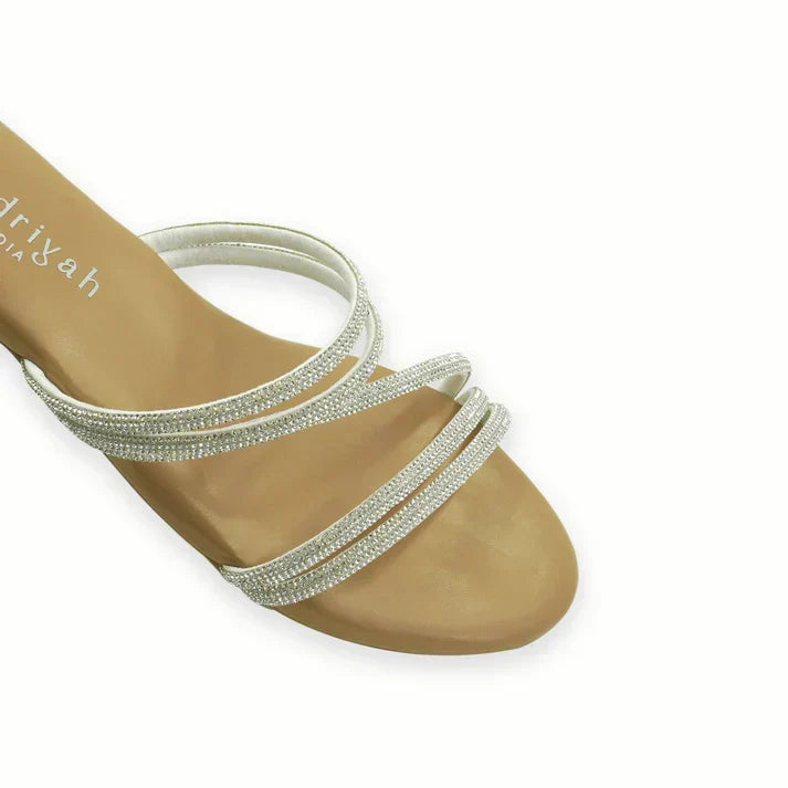 Gilded Muse Flat Sandals (Man-Made)