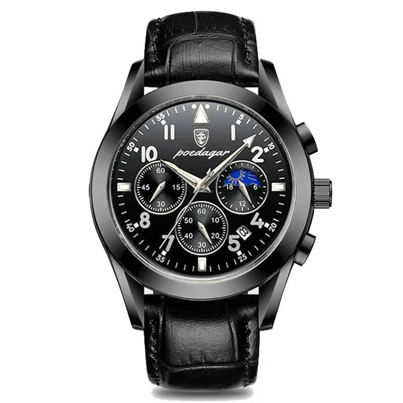 THE WATCH Fashion Men Stainless belt Watch Luxury Calendar-19912